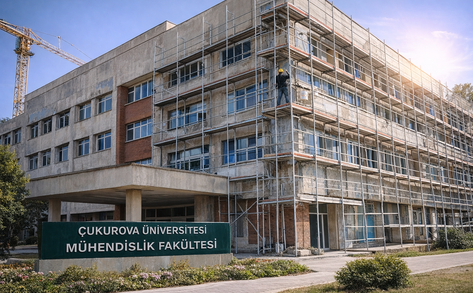 Çukurova Üniversitesi’nde Dev Yenileme! Mühendislik Binası Baştan Yapılıyor