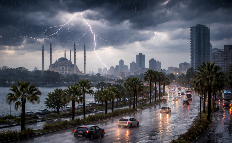 Adana’da Sağanak Alarmı! Kozan Ve İlçelerde Hava Değişiyor