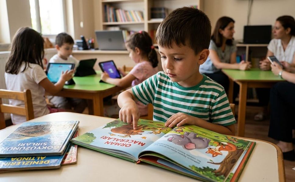 “Tablet Nesli” Tehlikede: Çocuklar Kitap Sayfasını “Kaydırmaya” Çalışıyor