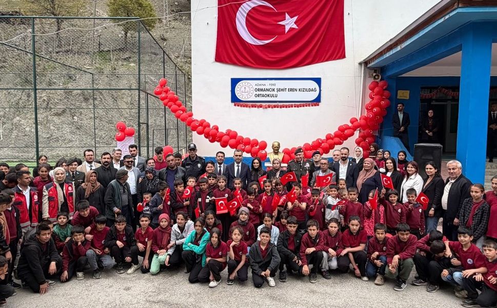 Adana’da Duygulandıran Tören: Şehidin Adı Okula Verildi