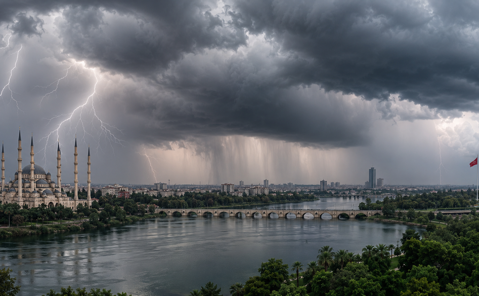 Meteoroloji'den Adana'ya Sarı Kodlu Uyarı: Kuvvetli Yağış Geliyor