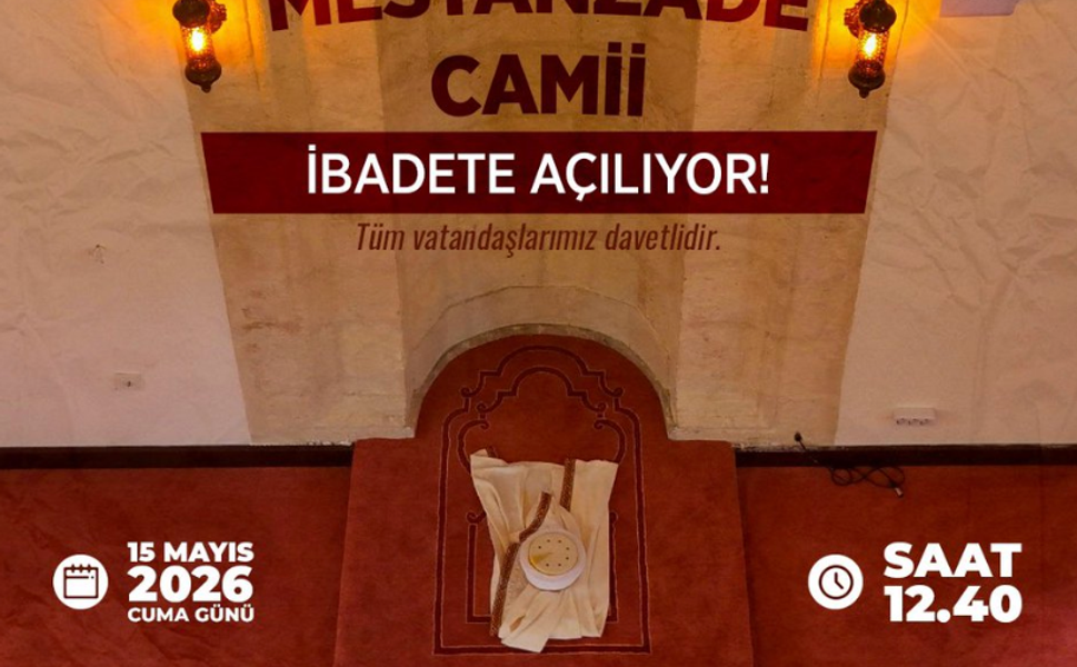 Depremde Zarar Görmüştü… Tarihi Mestanzade Camii Yeniden İbadete Açılıyor