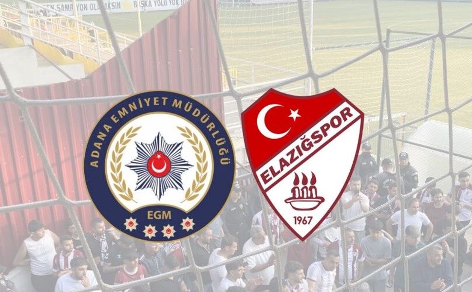 Elazığ Taraftarından Adana Emniyet Müdürlüğüne Teşekkür