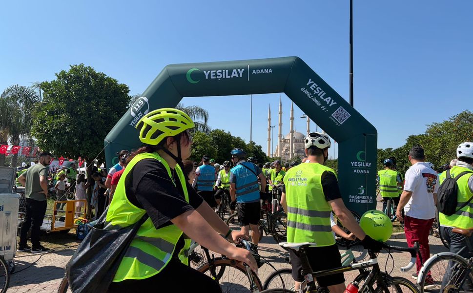Adana, Yeşilay Bisiklet Turu’nda Türkiye’ye Örnek Oldu