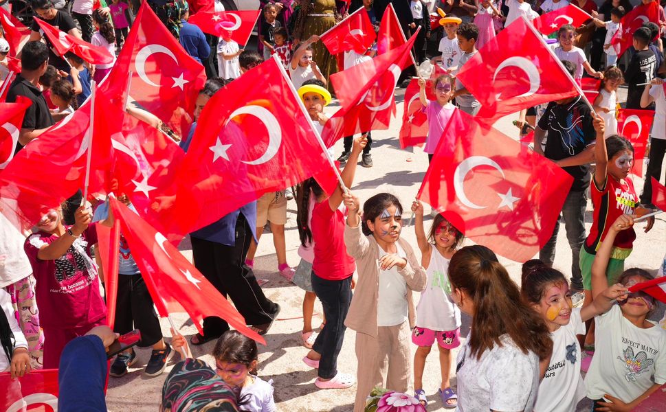 Levent Mahallesi'nde Çocuklar Doyasıya Eğlendi