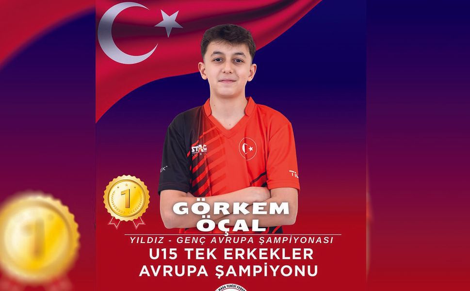 Adana'nın Altın Çocuğu Görkem Öçal Avrupa Şampiyonu