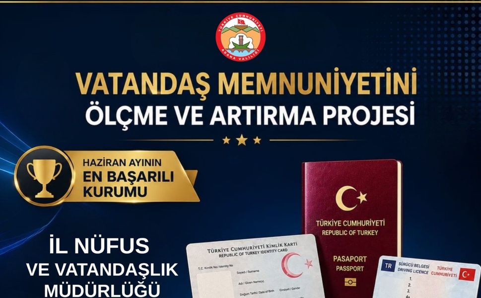 Adana'da Vatandaşın En Çok Memnun Kaldığı Kurum Belli Oldu