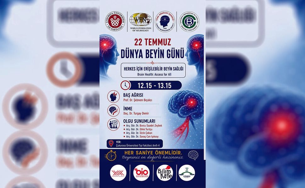 Çukurova Üniversitesi'nden Dünya Beyin Günü'ne Özel Bilim Kafe Etkinliği