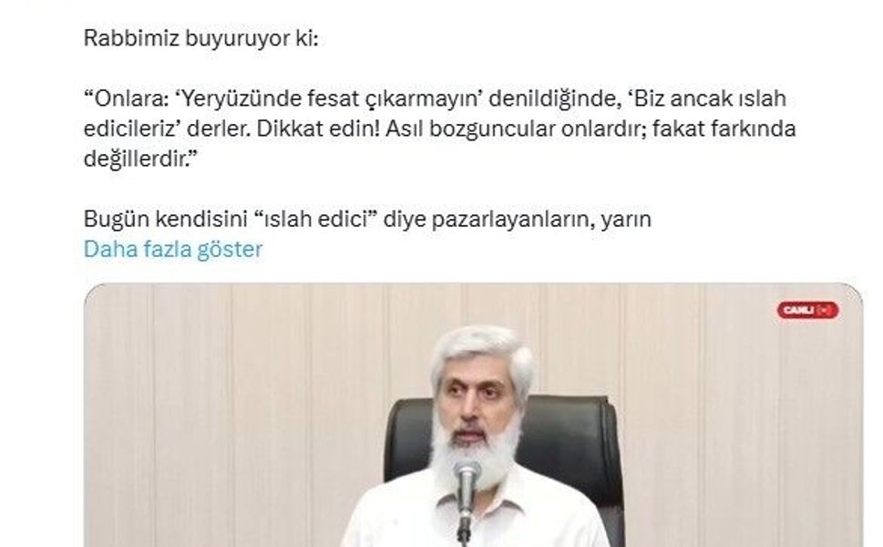 Saral’dan Kuytul’a Sert Sözler: “Devletten Büyük Hiçbir Güç Yoktur”
