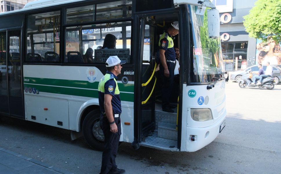 Adana'da Toplu Taşıma Araçlarına Klima Denetimi