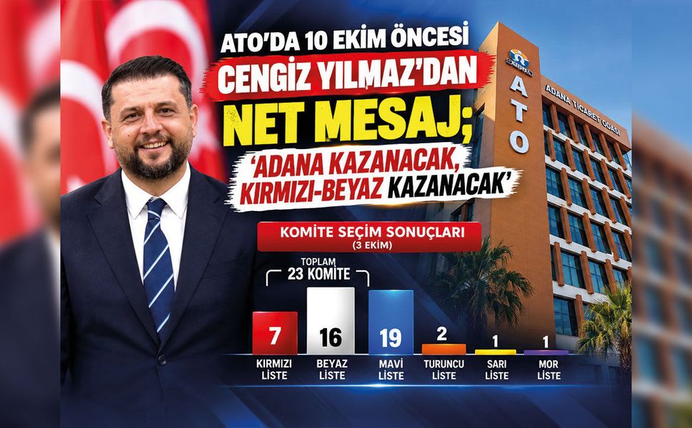 ATO’da Cengiz Yılmaz’dan Net Mesaj; ‘Adana Kazanacak, Kırmızı-Beyaz Kazanacak’
