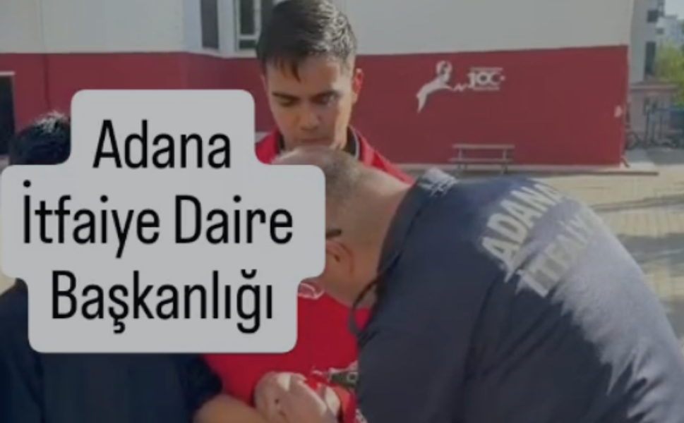 Adana İtfaiyesi Ekipleri Öğrencinin Yardımına Koştu
