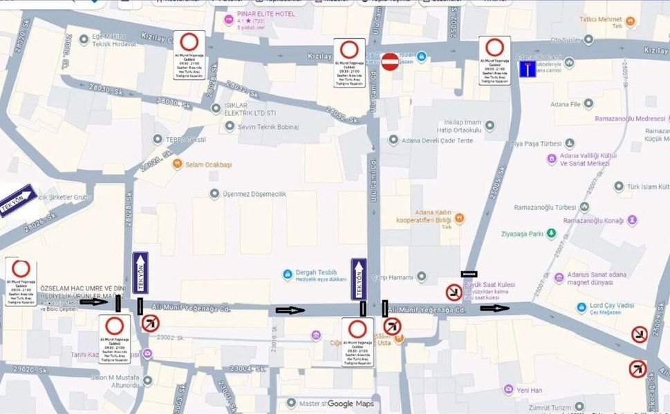 Sürücüler Dikkat! Adana’da O Cadde Yarından İtibaren Araç Trafiğine Kapanıyor