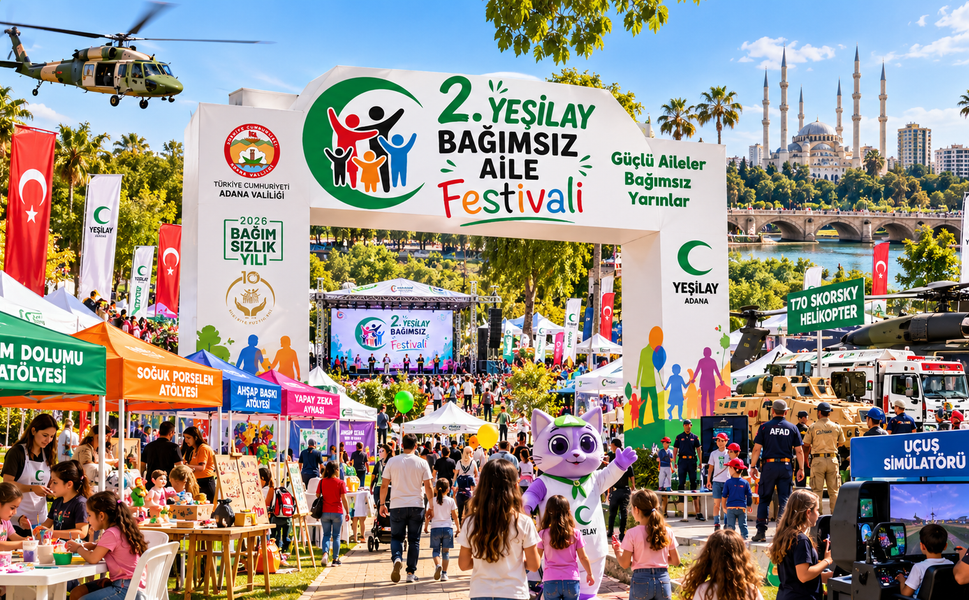 Adana’da 2. Yeşilay Bağımsız Aile Festivali Heyecanı! Merkez Park’ta Neler Olacak?